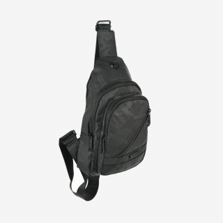 Рюкзак с одной лямкой Cantlor Ж03-19012 чёрный камуфляж