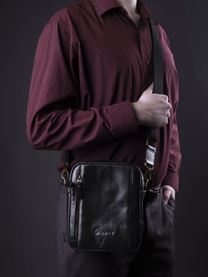 Сумка мужская Baggins 0109 черная пулап