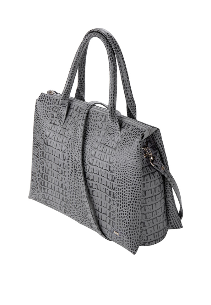 Сумка женская САБРИНА GREY 78696 серая кайман