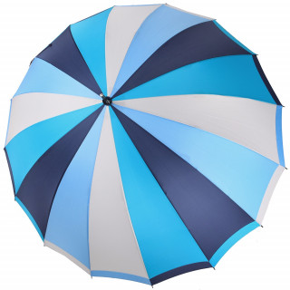 Зонт-трость женский Три Слона 2162 полуавтомат голубой