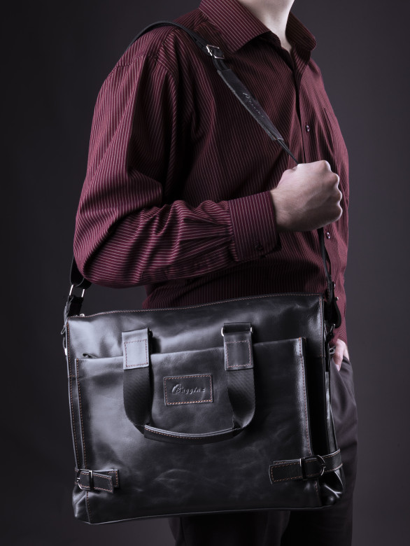 Сумка мужская Baggins 1015 графит(портфель)