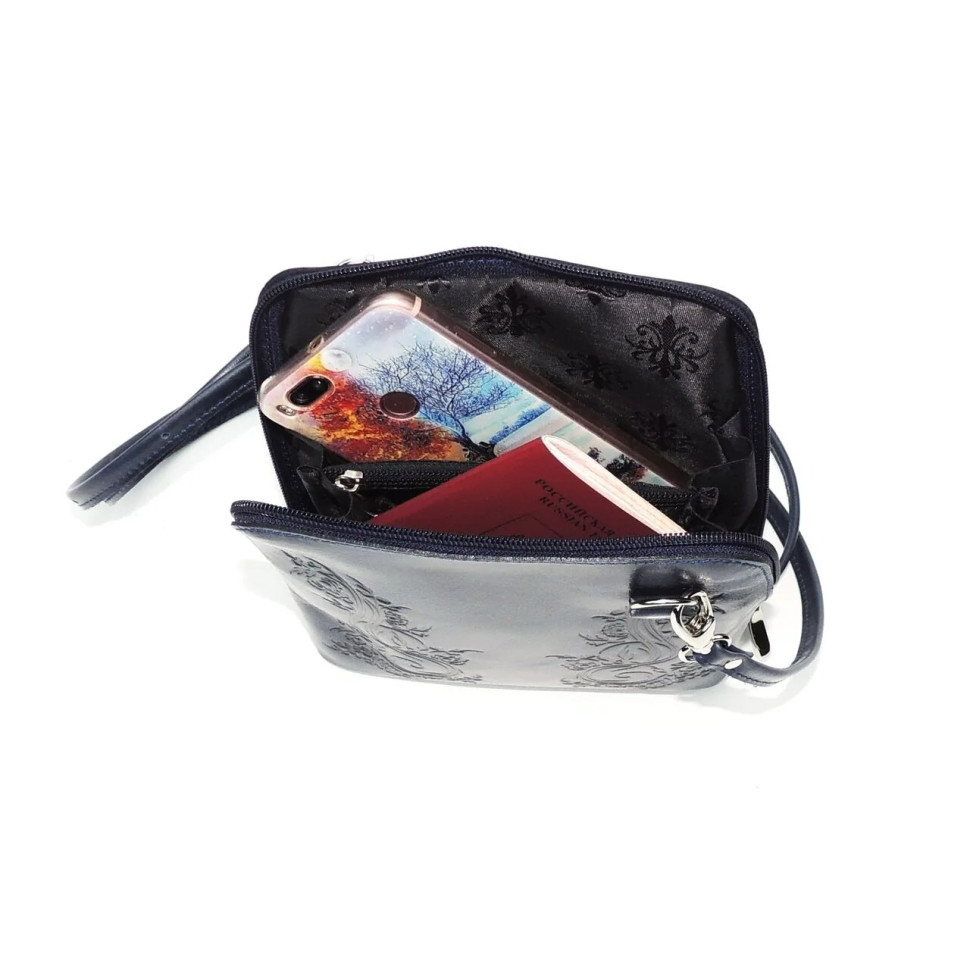 Сумка женская Natalia Kalinovskaya С 83т.661 «Уна» растение синяя