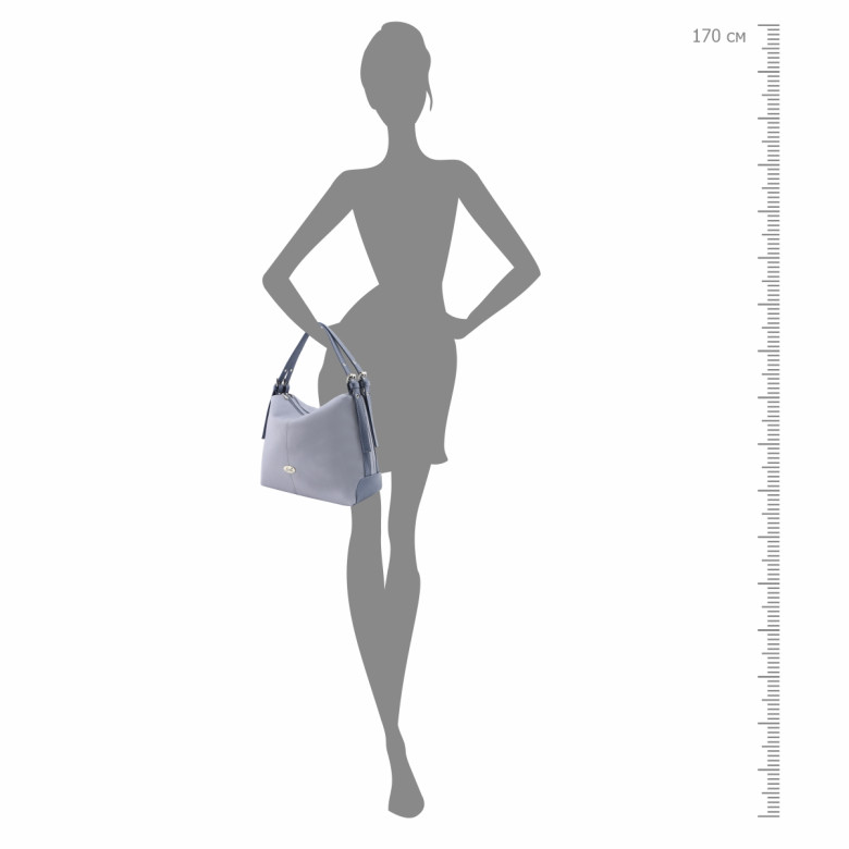 Сумка Оливи, 1175 серо-голубая/синяя