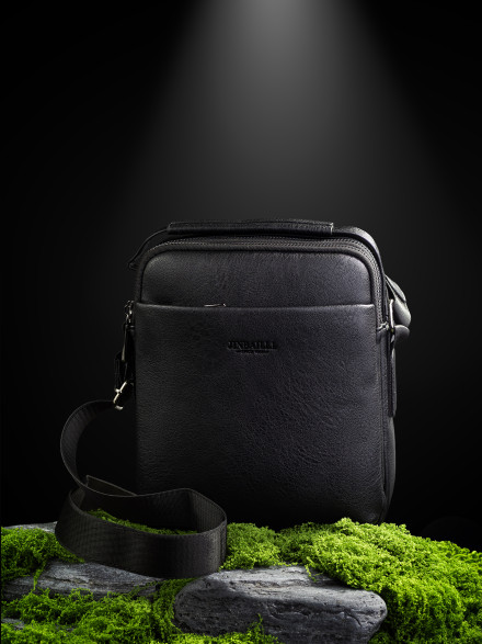 Сумка мужская JIN 5182 чёрная Сумка мужская JIN 5182 чёрная