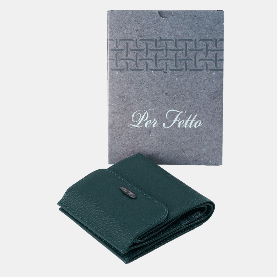 Портмоне женское ПЖ-464-1585 тёмно-зелёное Портмоне женское ПЖ-464-1585 тёмно-зелёное