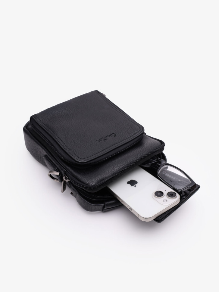 Сумка мужская Cantlor Ж03-G1308S-5 черная Сумка мужская Cantlor Ж03-G1308S-5 черная