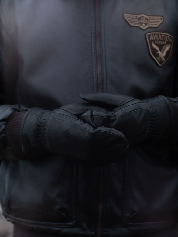 Варежки мужские Fascino 5542 черный 