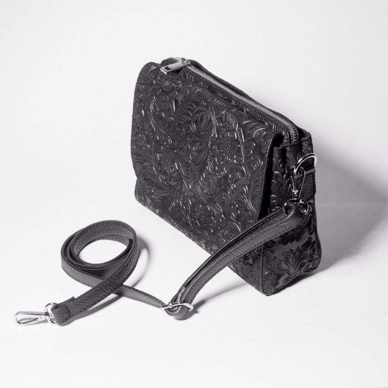 Сумка женская итальянская Roberta Firenze sissi 745 чёрная