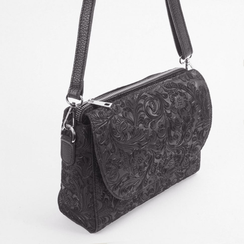 Сумка женская итальянская Roberta Firenze sissi 745 чёрная