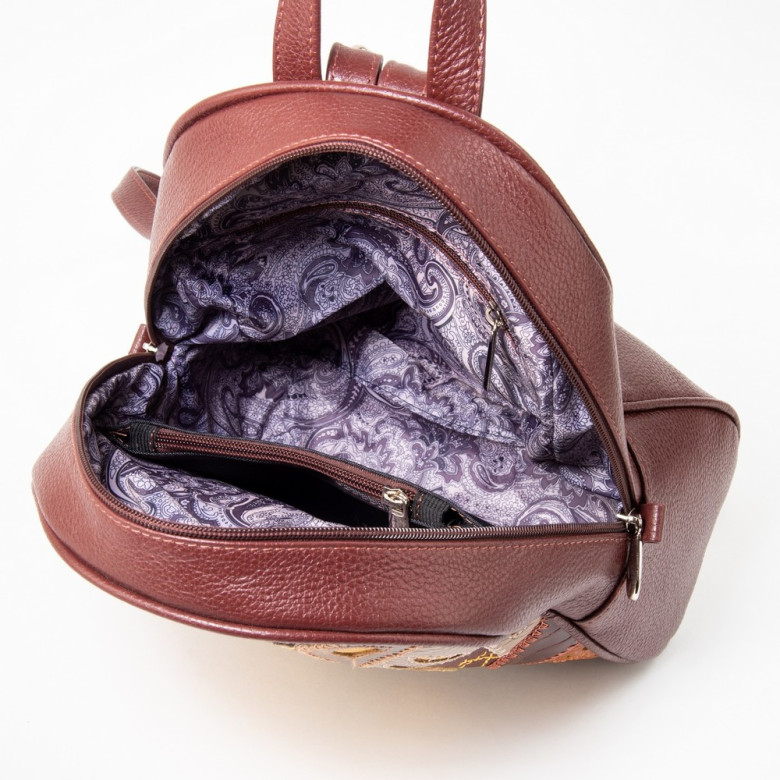 Кожаный рюкзак Protege, 348-181 "Техно" мокко флотер