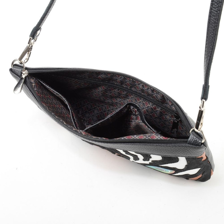 Сумка женская Protege, ДС-251-249 "Тигр №1" чёрная