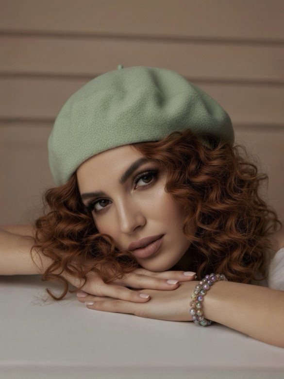 Берет женский Stigler, зел.яблоко