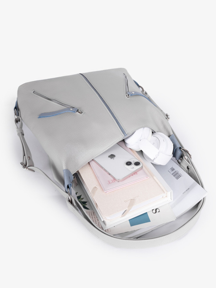 Сумка-рюкзак Sumkov Р-286/1 светло-серая Сумка-рюкзак Sumkov Р-286/1 светло-серая