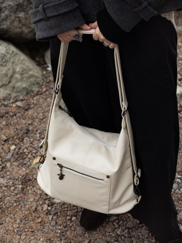 Сумка-рюкзак Roseshow 83130 молочный(46)