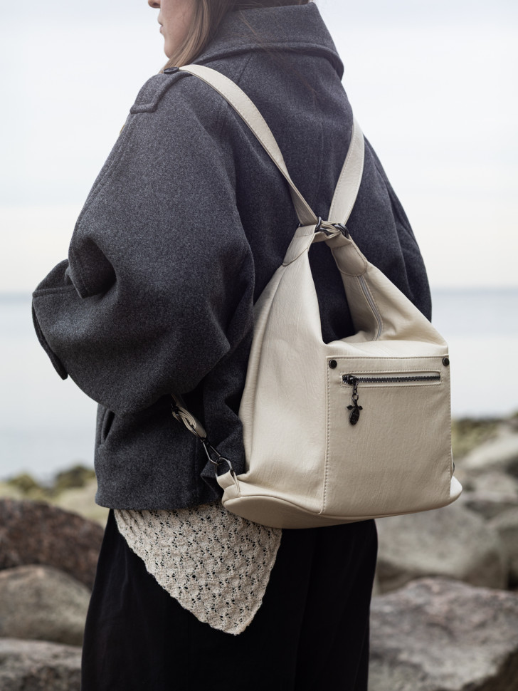 Сумка-рюкзак Roseshow 83130 молочный(46)