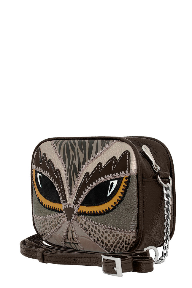 Сумка женская Protege, ДС-340-239, "Сова №5" мокко