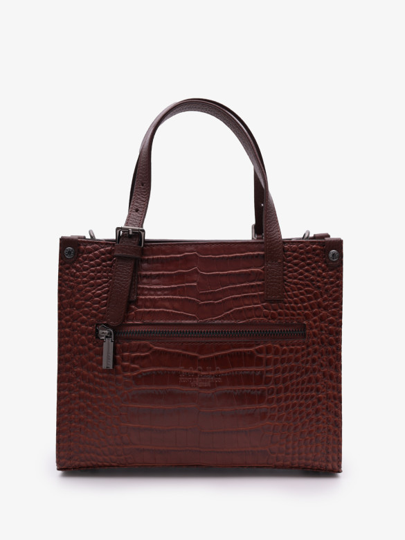 Сумка женская Karya 2402 коричневый крокодил Сумка женская Karya 2402 коричневый крокодил