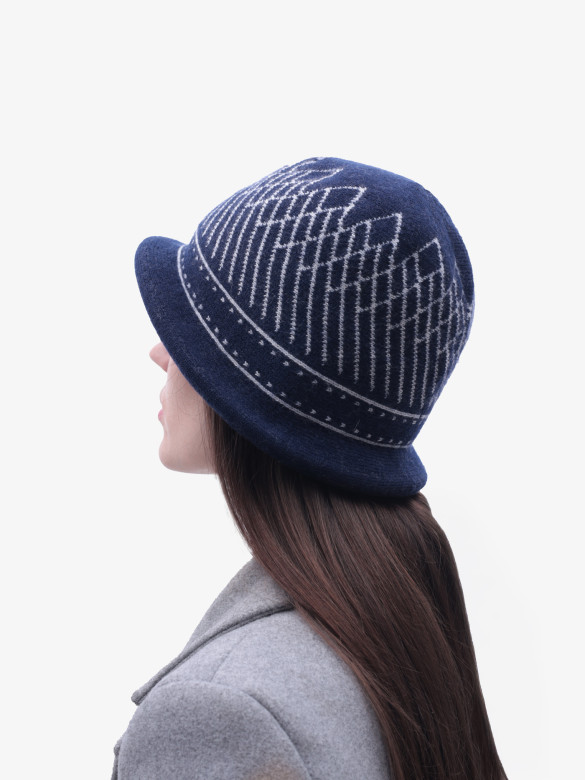 Шляпа Stigler 27-235 темно-синий/белый