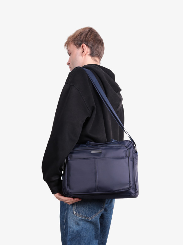 Сумка мужская Baggins 4087 синяя Сумка мужская Baggins 4087 синяя