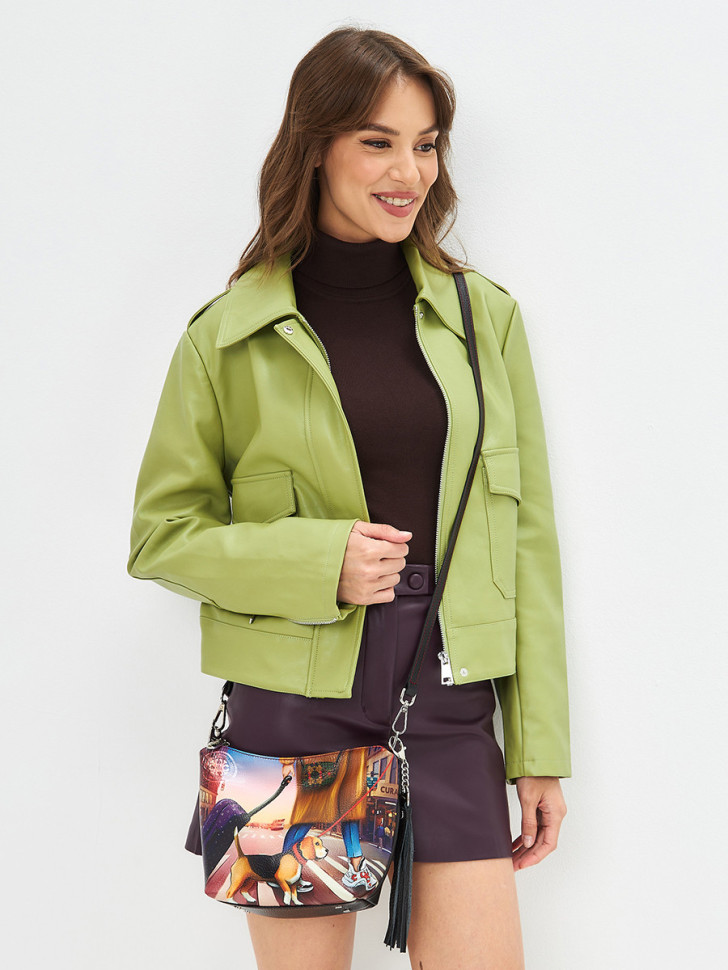 Сумка Curanni 2420 сан сет чёрная Сумка Curanni 2420 сан сет чёрная