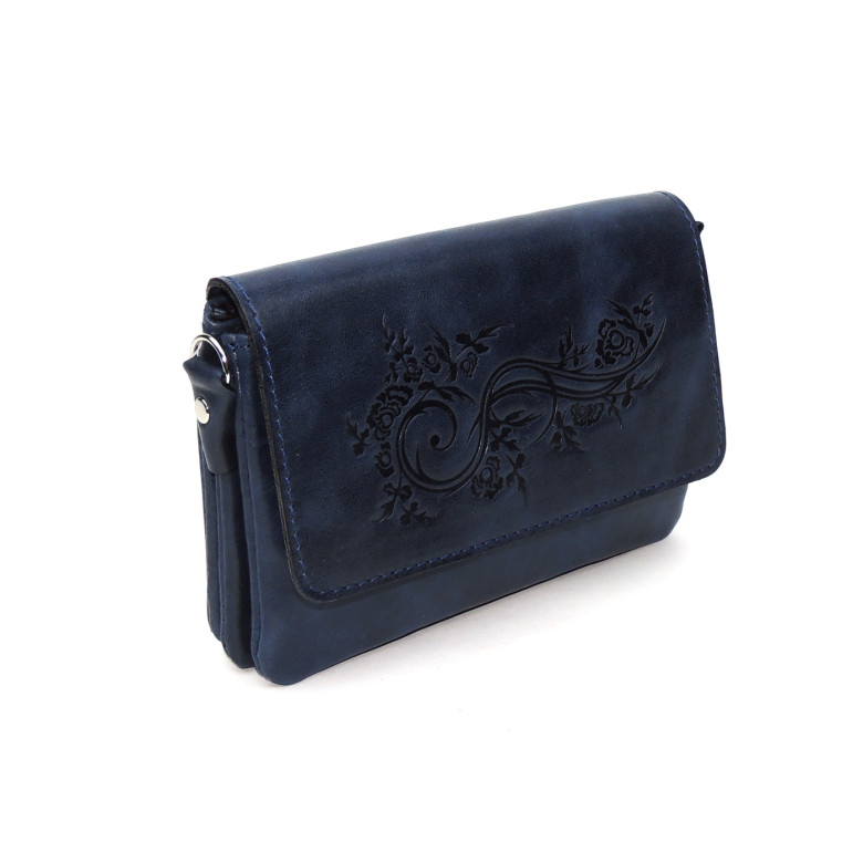 Женская сумочка кошелёк Natalia Kalinovskaya С53т «Колибри» синяя Женская сумочка кошелёк Natalia Kalinovskaya С53т «Колибри» синяя