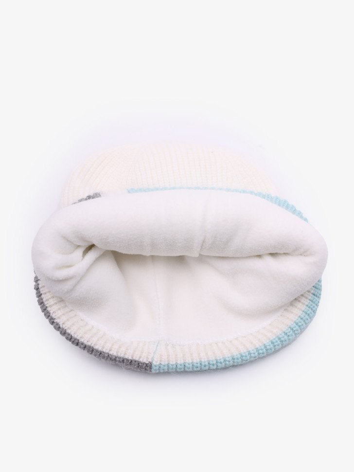 Шапка OvenTrico 1570 белый/бирюзовый/серый