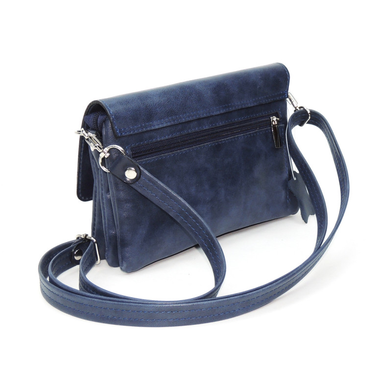 Синяя женская кожаная сумка Natalia Kalinovskaya «Роксан» Растение Синяя женская кожаная сумка Natalia Kalinovskaya «Роксан» Растение