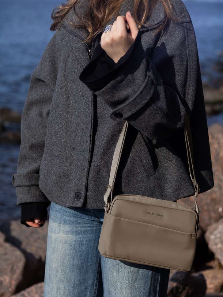 Сумка женская David Jones 7655 taupe