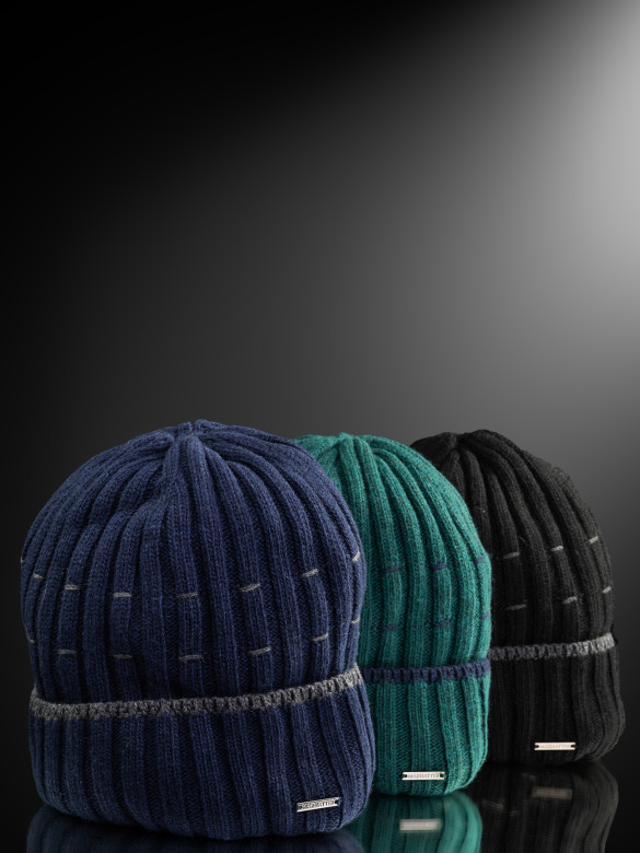 Ушанка мужская 13342/5 MARHATTER тёмно-синяя (57-59)