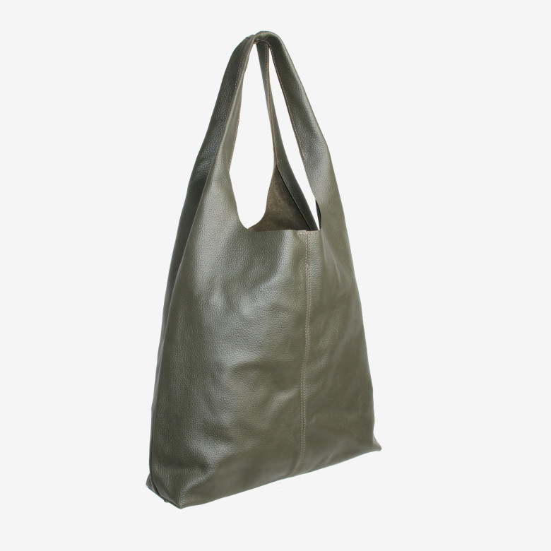 Сумка-шопер из кожи Maxsimo Tarnavsky 2001 зелёная