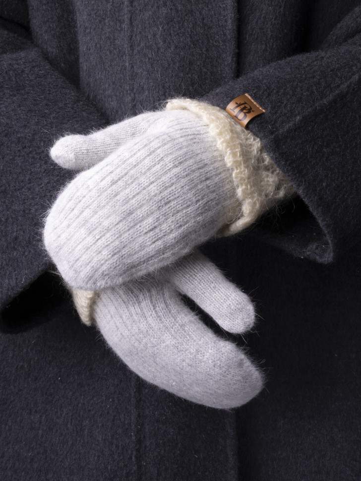 Варежки женские Корона 6559 св.серые Варежки женские Корона 6559 св.серые