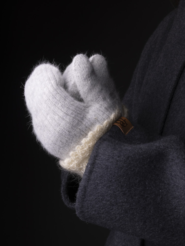 Варежки женские Корона 6559 св.серые Варежки женские Корона 6559 св.серые