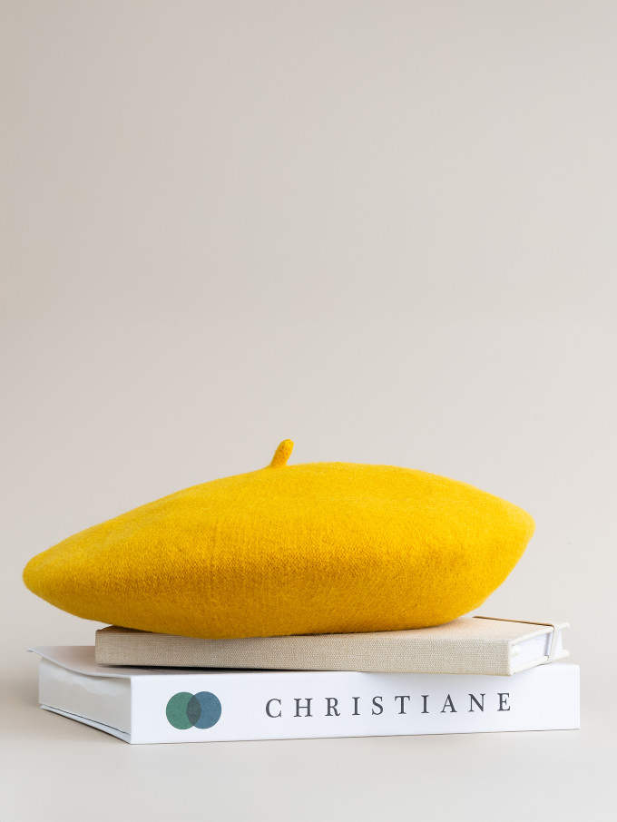 Берет женский Stigler, канарейка Берет женский Stigler, канарейка