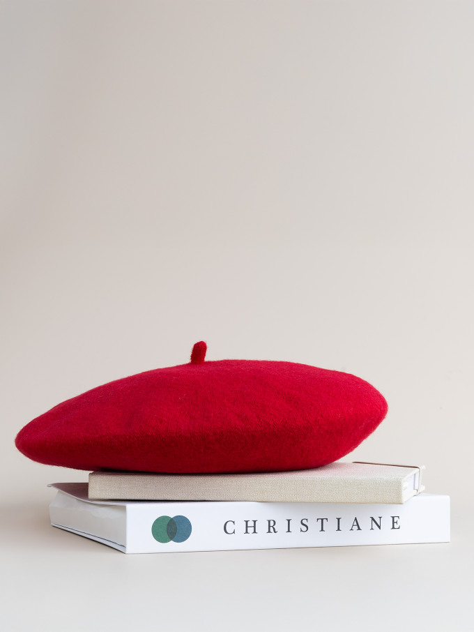 Берет женский Stigler, кармин Берет женский Stigler, кармин