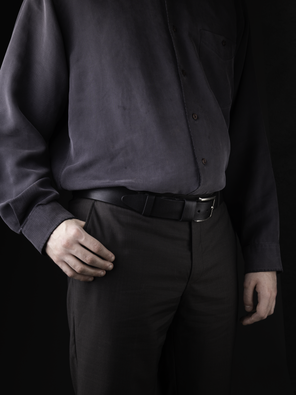 Ремень мужской DNKA буйвол черный 4055 