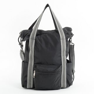 Сумка-рюкзак из текстиля Bobo 1053 - чёрная