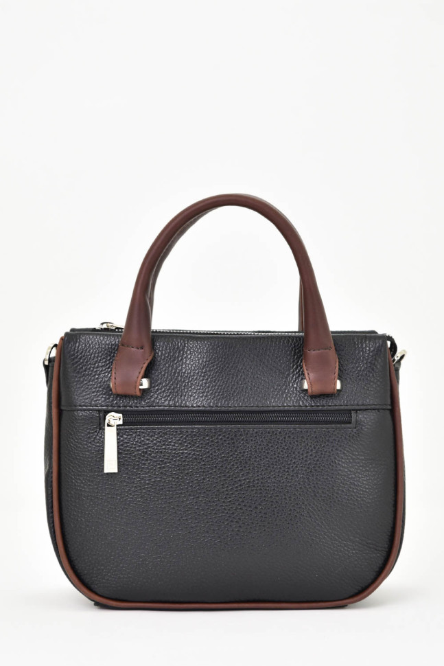 Сумка Protege Ц-558/2 черный флотер+коричневый пулл-ап