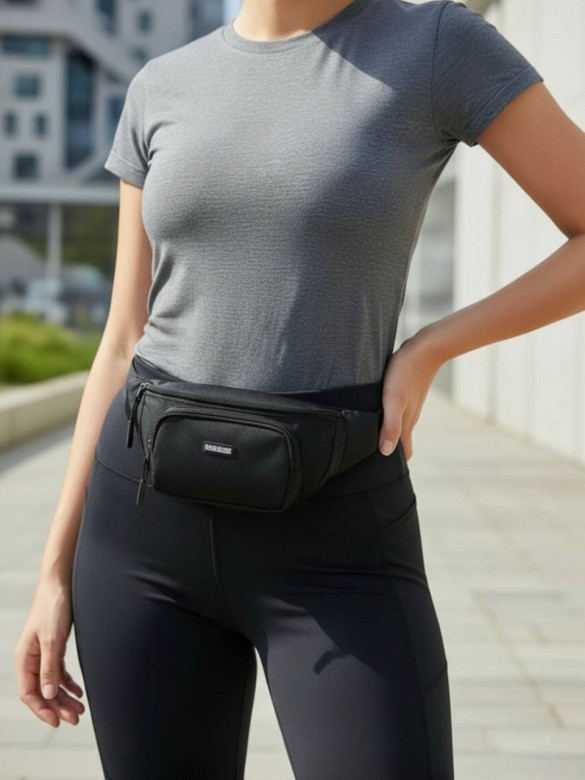 Сумка на пояс Baggins 35011 чёрная Сумка на пояс Baggins 35011 чёрная