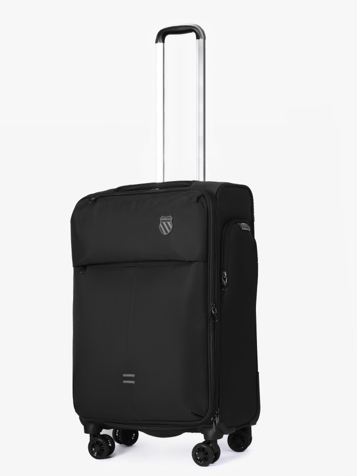 Чемодан из текстиля Kong LV 5901 чёрный 24" 4 колеса