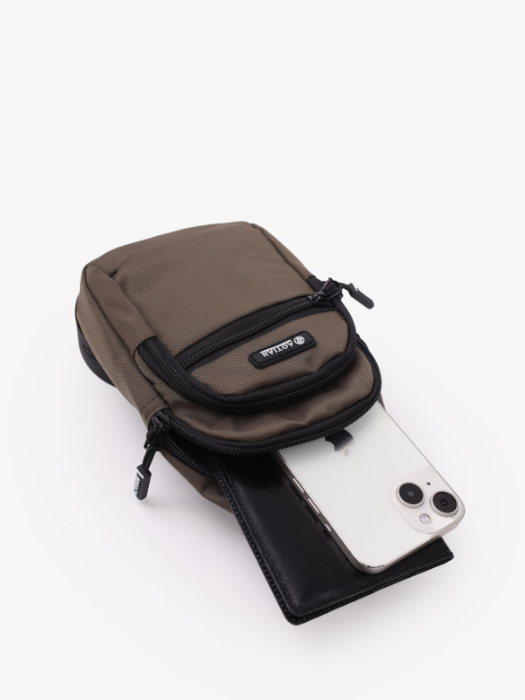 Рюкзак на одно плечо An 65365 хаки