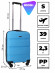 Чемодан для ручной клади из полипропилена Rion+, 460  18" Чемодан для ручной клади из полипропилена Rion+, 460  18"