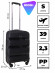 Чемодан для ручной клади из полипропилена Rion+, 460  18" Чемодан для ручной клади из полипропилена Rion+, 460  18"