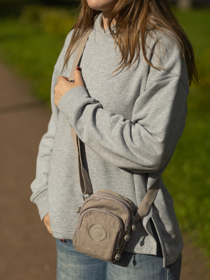 Сумка женская Bobo Б 3602-2 тёмно-бежевая