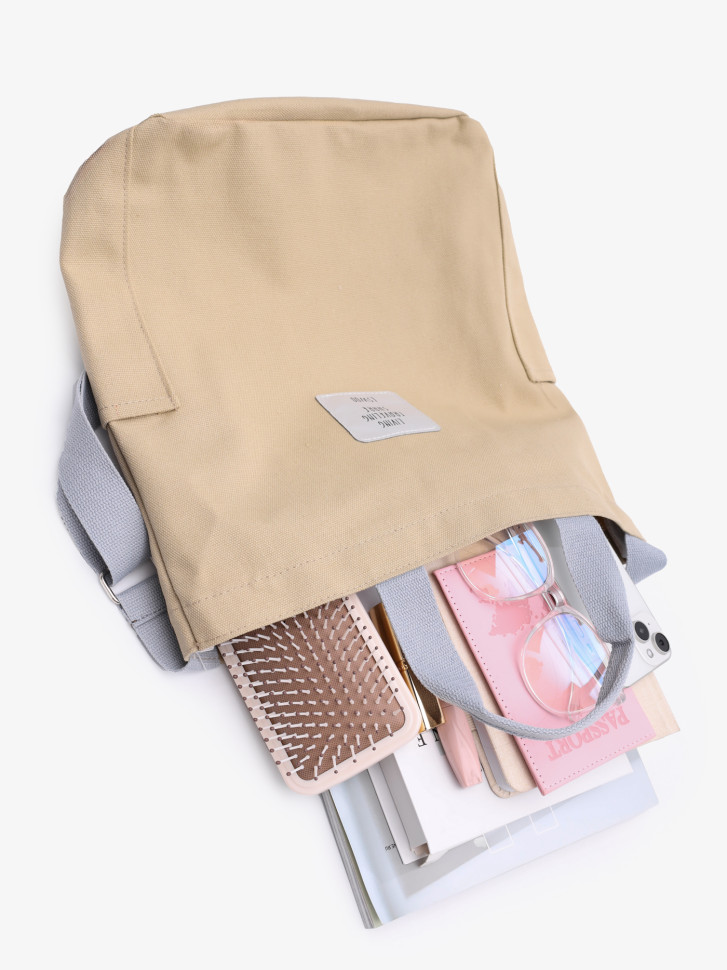 Сумка-шопер Living Traveling Share, Б 6005 бежевая Сумка-шопер Living Traveling Share, Б 6005 бежевая