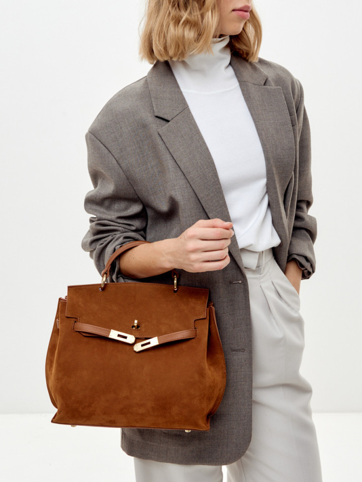 Сумка Curanni 9402 замша рыжая Сумка Curanni 9402 замша рыжая