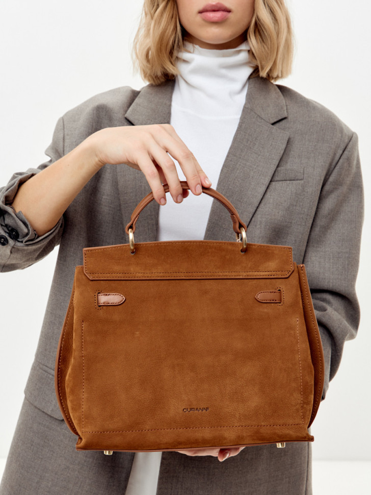 Сумка Curanni 9402 замша рыжая Сумка Curanni 9402 замша рыжая