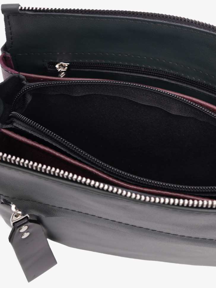 Сумка женская Protege, Ц-450 изумруд+бордовый+черный Сумка женская Protege, Ц-450 изумруд+бордовый+черный