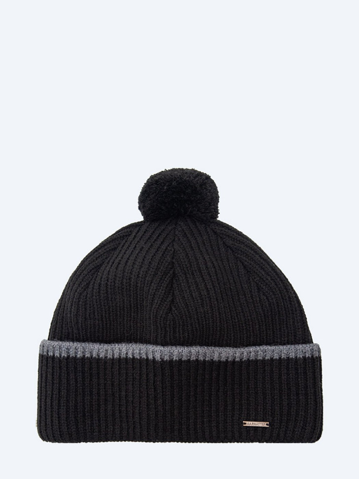 Мужская шапка 12074 MARHATTER черная Мужская шапка 12074 MARHATTER черная