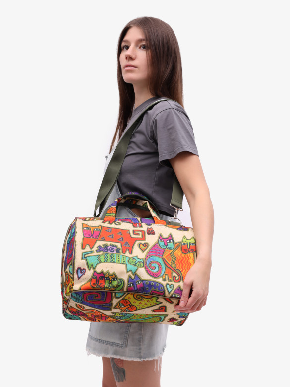 Сумка дорожная Voyage 104 ручная кладь Победа кошки