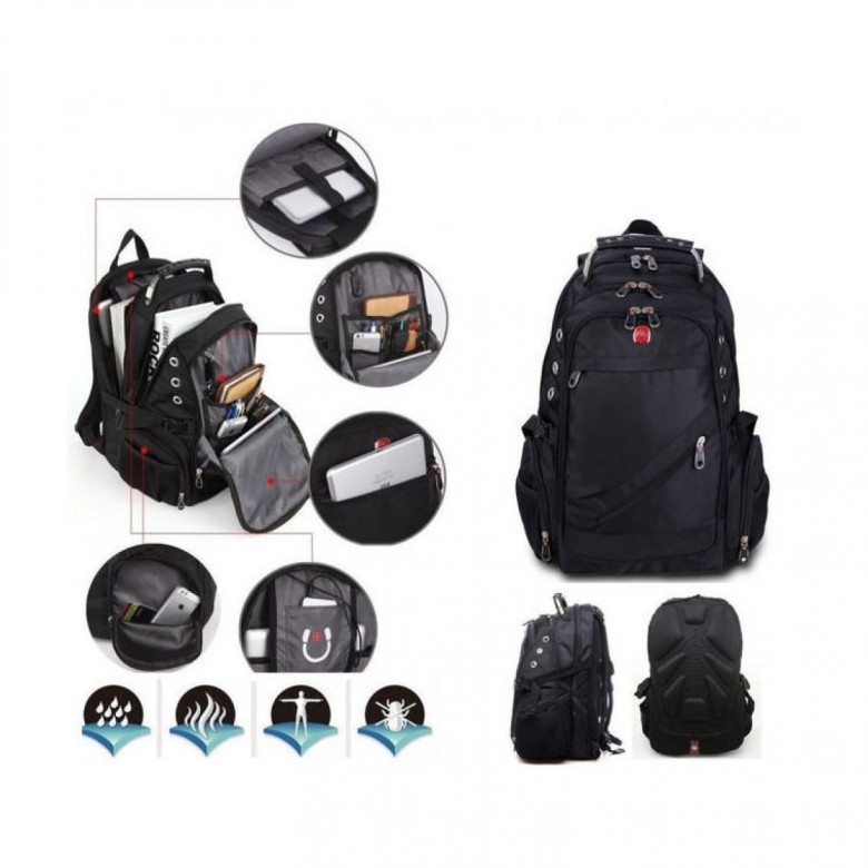 Рюкзак швейцарский Tiger Knife 8810 cерый